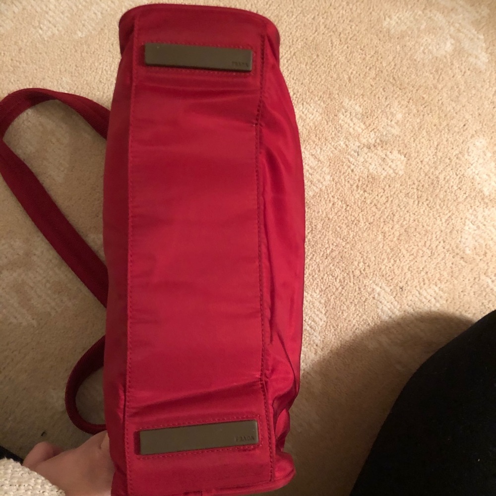 Red Nylon Prada Bag: Authentic w/card Y2K - Picture 3 of 8